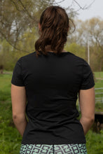 Afbeelding in Gallery-weergave laden, Orango Running - Running Rotterdam Womens T-shirt short sleeve V-neck - Black - 12011