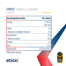 Afbeelding in Gallery-weergave laden, PRO LINE High Carb Drink - Etixx Sports Nutrition