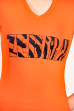 Afbeelding in Gallery-weergave laden, Oranĝo Nova Women Zebra running shirt - 12011-P15