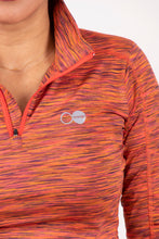 Afbeelding in Gallery-weergave laden, Oranĝo Klaro Women's Long Sleeve Performance Half-Zip Shirt - 12024