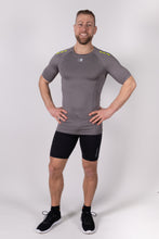 Afbeelding in Gallery-weergave laden, Orango Running - Mens T-shirt short sleeve - Steel Grey/Lime - 11016