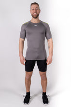 Afbeelding in Gallery-weergave laden, Orango Running - Mens T-shirt short sleeve - Steel Grey/Lime - 11016