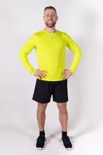 Afbeelding in Gallery-weergave laden, Orango Running - Mens T-shirt long sleeve - Lime - 11017