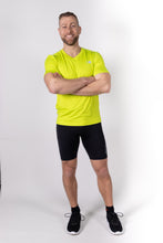 Afbeelding in Gallery-weergave laden, Orango Running - Mens T-shirt short sleeve V-neck - Lime - 11027