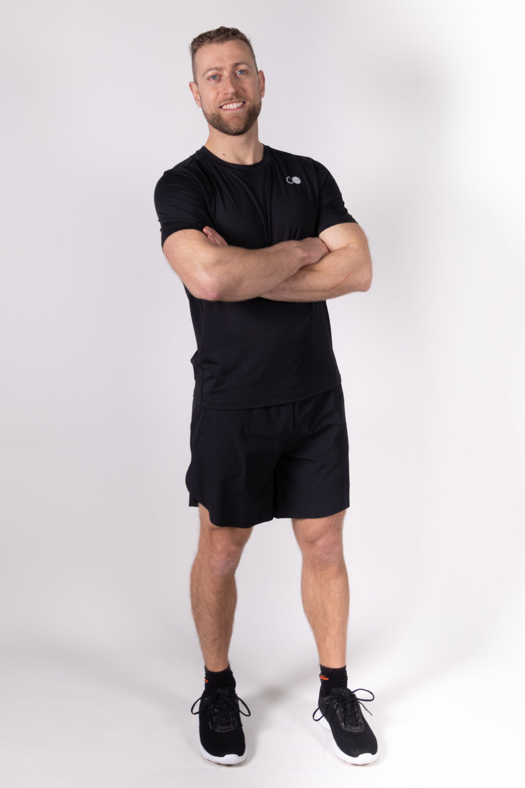 Orango Running - Mens T-shirt short sleeve O-neck - Black - 11041