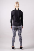 Afbeelding in Gallery-weergave laden, Orango Running - Womens Long Tights - Black/White Allover Print - 12006