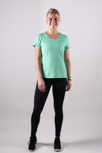 Afbeelding in Gallery-weergave laden, Orango Running - Womens T-shirt short sleeve V-neck - Neptune Green - 12011