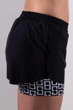 Afbeelding in Gallery-weergave laden, Orango Running - Womens Short with inner pants - Black / Black/White - 12040