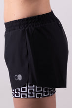 Afbeelding in Gallery-weergave laden, Orango Running - Womens Short with inner pants - Black / Black/White - 12040
