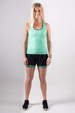 Afbeelding in Gallery-weergave laden, Orango Running - Womens Short with inner pants - Black / Black/Neptune Green - 12040