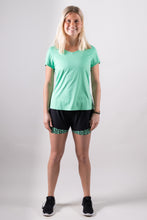 Afbeelding in Gallery-weergave laden, Orango Running - Womens Short with inner pants - Black / Black/Neptune Green - 12040