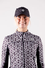 Afbeelding in Gallery-weergave laden, Orango Running -Womens cover up jacket with full zipp - Black/White allover print - 12051