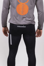 Afbeelding in Gallery-weergave laden, Orango Running - Mens T-shirt long sleeve - Steel Grey/Black/Orange - P010-106E
