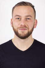 Afbeelding in Gallery-weergave laden, Orango Running - Mens Basic T-shirt short sleeve V-neck, Regular Fit - Black - P010-102