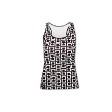 Afbeelding in Gallery-weergave laden, Orango Running - Womens Singlet - Black/White Allover Print - art.nr. 12025