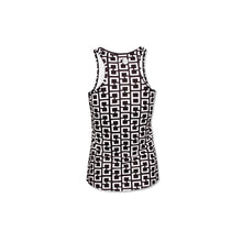 Afbeelding in Gallery-weergave laden, Orango Running - Womens Singlet - Black/White Allover Print - art.nr. 12025