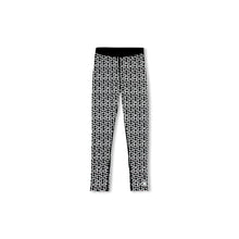 Afbeelding in Gallery-weergave laden, Orango Running - Womens Long Tights - Black/White Allover Print - 12006