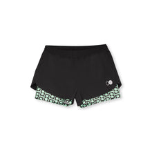 Afbeelding in Gallery-weergave laden, Orango Running - Womens Short with inner pants - Black / Black/Neptune Green - 12040