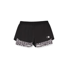 Afbeelding in Gallery-weergave laden, Orango Running - Womens Short with inner pants - Black / Black/White - 12040