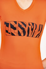 Afbeelding in Gallery-weergave laden, Orango Running - Womens T-shirt short sleeve V-neck - Cherry Tomato - P010-201A