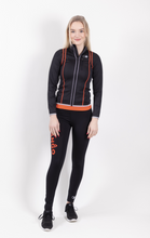 Afbeelding in Gallery-weergave laden, Orango Running - Womens Longsleeve Top Full Zipp - Black - P010-206
