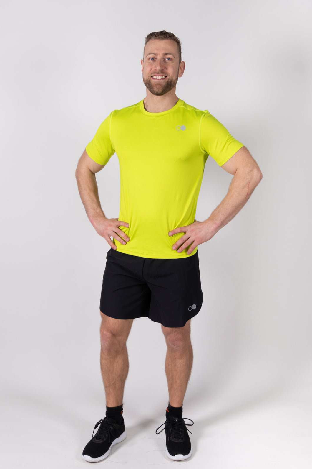 Orango Running - Mens T-shirt short sleeve O-neck - Lime - 11041