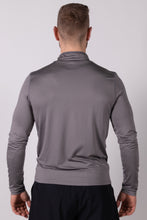 Afbeelding in Gallery-weergave laden, Orango Running - Mens T-shirt long sleeve with zipp - Steel Grey - 11018
