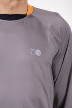 Afbeelding in Gallery-weergave laden, Orango Running - Mens T-shirt long sleeve - Steel Grey/Orange/Black - P010-106
