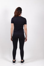 Afbeelding in Gallery-weergave laden, Orango Running - Womens T-shirt short sleeve V-neck - Black - P010-201C
